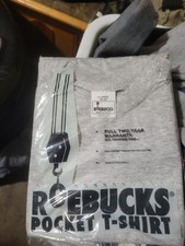 Vintage Sears Roebucks Pocket T-Shirt Mens Size XL (46-48) Grey NOS USA MADE