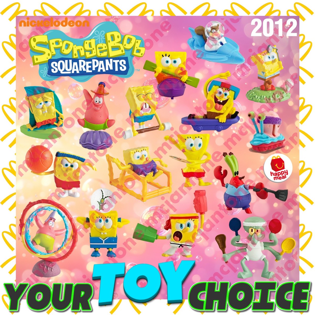 McDonald's 2012 SPONGEBOB SQUAREPANTS Sport SPORTS Movie YOUR Toy