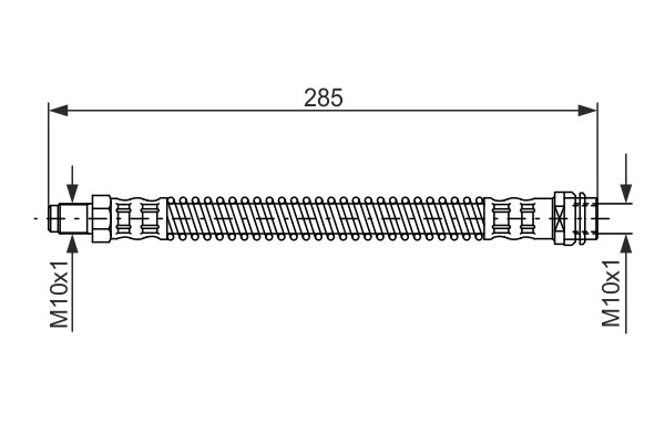 Manguera de freno compatible con MERCEDES S600 W220 5.8 trasero 00 a 02 M137.970 hidráulico Bosch Foto 2 de 4