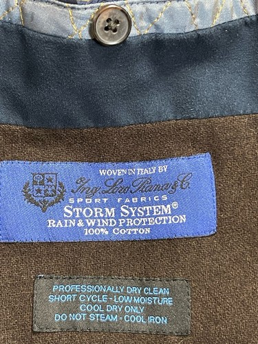 LORO PIANA Saks Fifth Avenue STORM SYSTEM WOOL Overcoat. Size: S - Picture 7 of 8