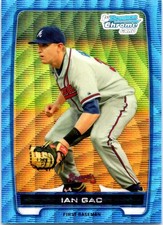 2012 Bowman - Chrome Prospects Ian Gac #BCP76 Refractor Blue Wave (RC) (I3)
