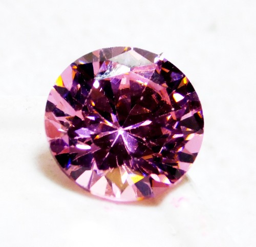 Natural Certified 11.20 Cts Pink Zircon Round Cut Loose Gemstone R2689 - Picture 3 of 4