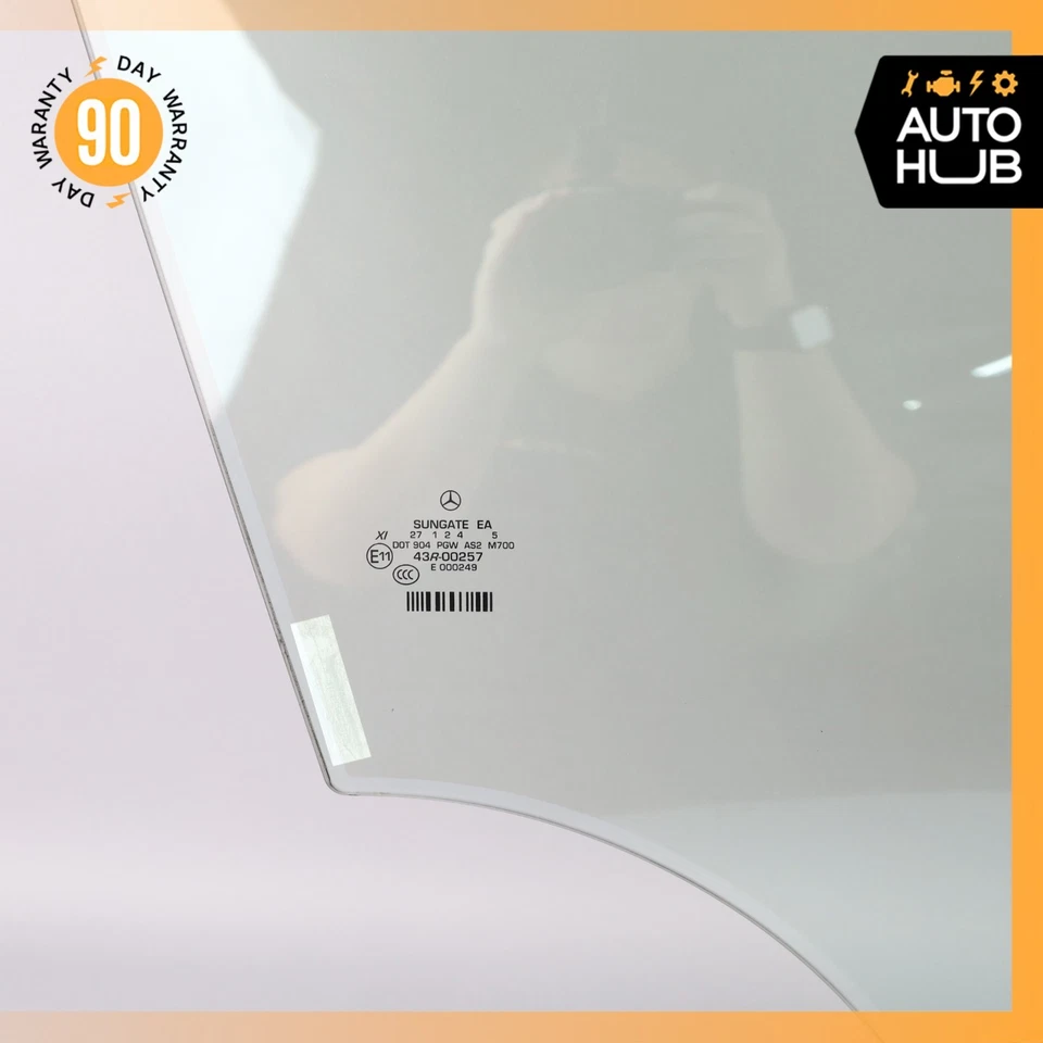 14-20 Mercedes W222 S550 S63 AMG Front Right Side Door Window Glass OEM - Image 3 of 4