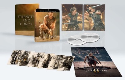The Gladiator II (4K Ultra HD + 2 Blu-Ray Discs + 6 Karten + Poster - Steelbook)