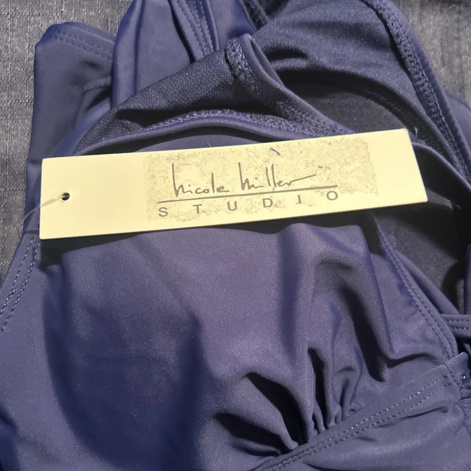 Nichole Miller Studio Women’s 2 Pc Navy Tankini And Bottom Set NWT - Image 4 of 4