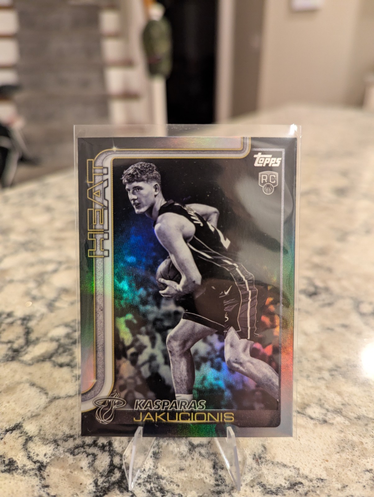 Kasparas Jakucionis 2025-26 Topps Flagship Blackout Target Rookie Card # 220