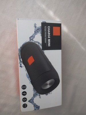 Portable Wireless Speaker Wireless Charge Mini Black Splashproof 12h New In Box