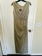 Ralph Lauren Elegant Gold Evening Gown