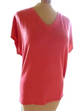 *ORVIS* SALMON COLORED SOFT KNIT TOP - SZ.S - EXCELLENT!!