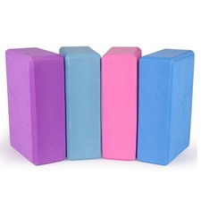 Yoga Blocks 9''x6''x3'', 4 Pack High Density Yoga Brick Foam Blocks to Improv...