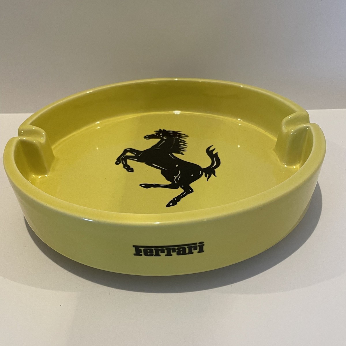 【希少】Ferrari ビトッシ製 陶器灰皿 Ferrari Big Ashtray 9.4