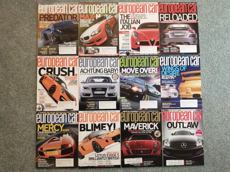 European Car magazine lot of 12 Full year 2007