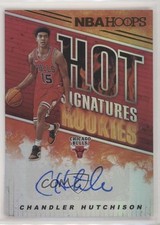 2018 Panini NBA Hoops Hot Signatures Rookies Chandler Hutchison #HSR-CH Auto 9rc