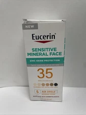 Eucerin Sensitive Tinted Mineral Face Sunscreen SPF 35 1.7 oz Exp: 01/27