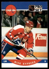1990-91 Pro Set Nick Kypreos Rookie Washington Capitals #551