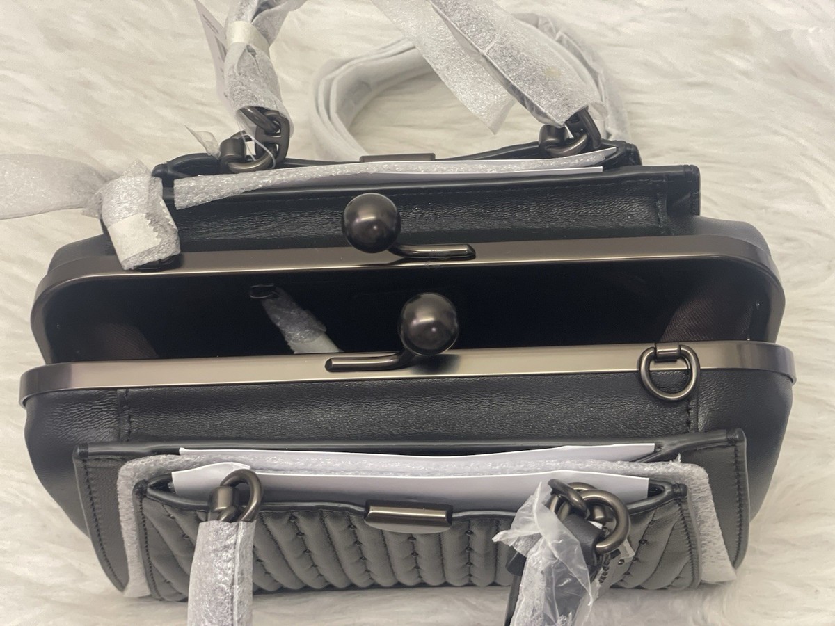 Coach 88544 Kisslock Dreamer 21 Bag With Quilting and Rivets V5 
