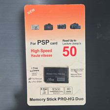 16GB Memory Stick PRO-HG Duo MARK2 High Speed Class 10 for Sony PSP Open Box New