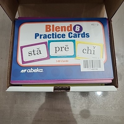 Abeka Blend B Practice Cards