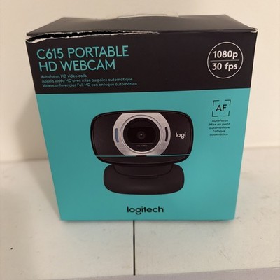 Logitech C615 Portable HD Webcam 1080p Autofocus Foldable Design USB Ships Fast