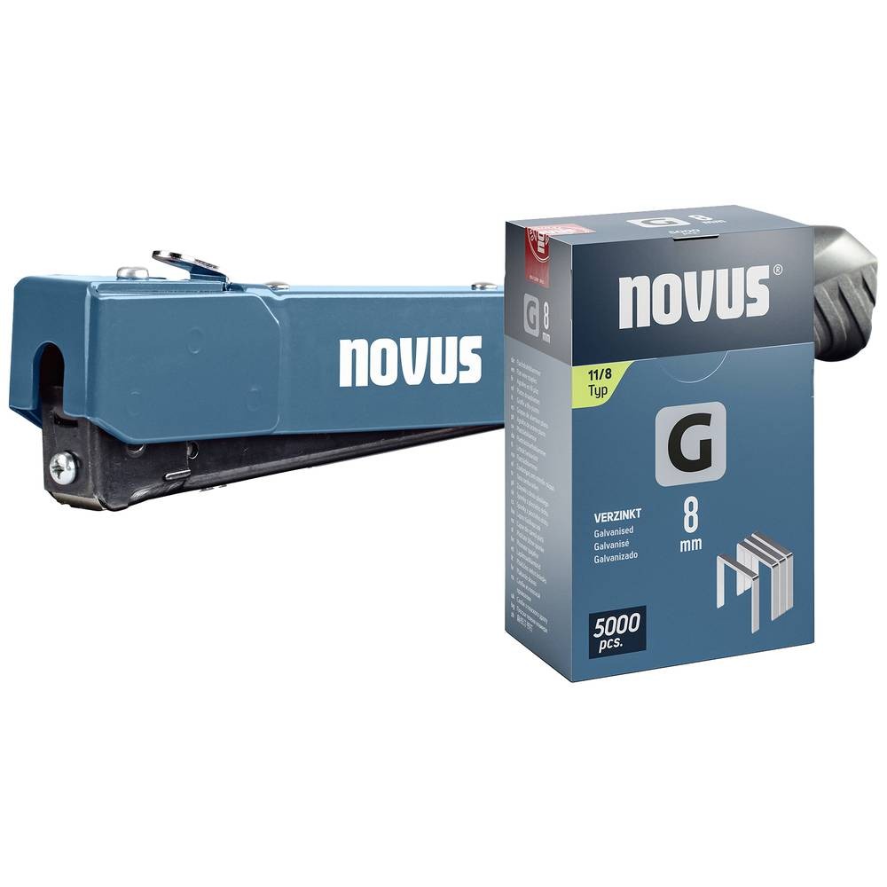 Marteau-agrafeur Novus Tools 030-0464 pour fixer sans déchirer les films