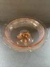 Pink Depression Glass ROMANESQUE Beaded Web Footed Consul Bowl 10”