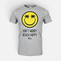 Cressi Herren Don't Worry Beach Happy T-Shirt, California Themen Sommershirt, Gr