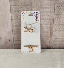 Claires Girl Pink Unicorn Ring Necklace Bracelet Set