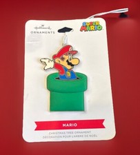 Hallmark 2021 SUPER MARIO Nintendo Flat Metal Christmas Tree Ornament New