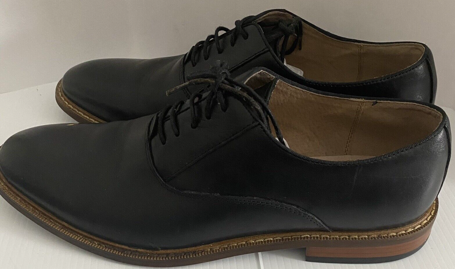 SAOLA Scarpe eleganti uomo Aston Grey Collection Leu nere Oxford taglia 9 5