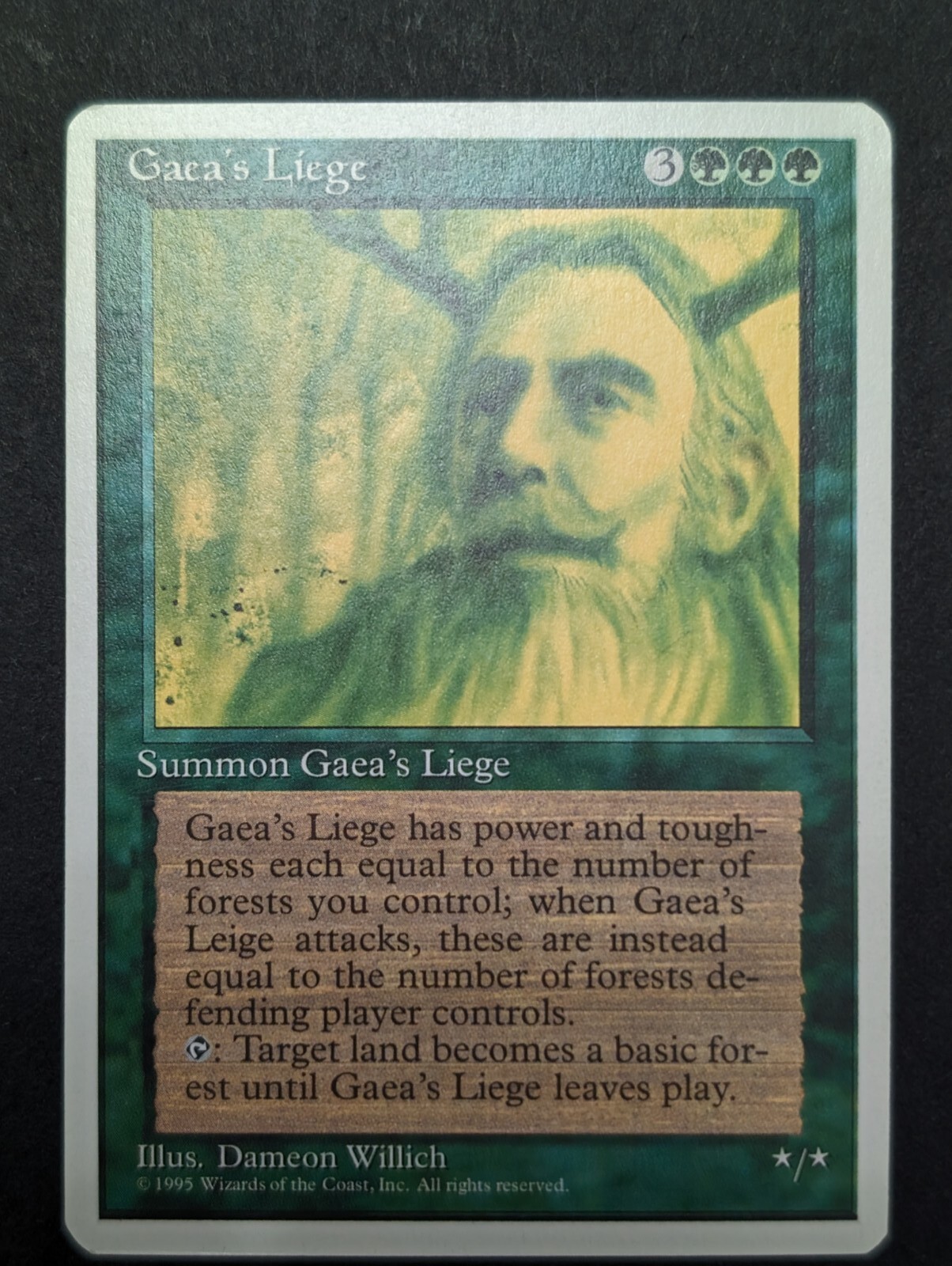 🧙🎯MTG  Gaea's Liege 4th Edition NM-MINT 1995🧙🎯