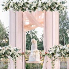 Artificial Wedding Rose Flower Row Top Table Backdrop Arch Arrangement Wall Deco