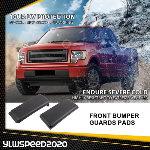 Pair Front Bumper Guards Inserts Pads Caps Fit For 09-14 FORD F150 Right+Left - Foto 5