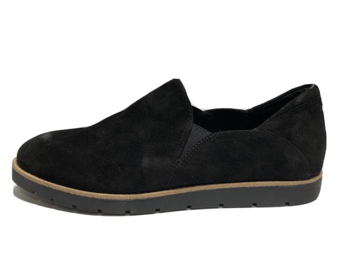 Vaneli Womens Jager Slip-On Black Suede 