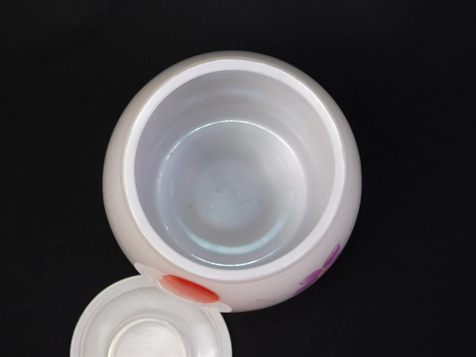 Vintage 1950s MCM Bartlett Collins Reverse Painted Glass Fruit Cookie Jar 9.75" - Image 4 of 4