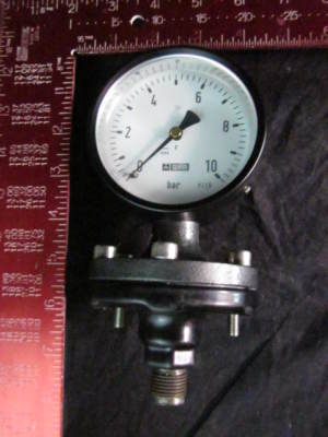 Gauge Endress+Hauser Servo MPW-103-GL  Gauge 0-10BAR with Kynar/PTFE isolator