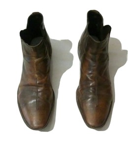 STIVALETTI DA UOMO VALLEVERDE in vera pelle scarponcini chelsea cerniera  marrone EUR 89,00 - PicClick IT