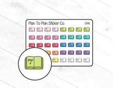 2588 Page Book Planner Stickers.