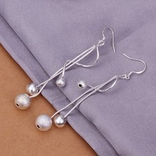 925 Sterling Silver Drop Dangle Chandelier Hook Earrings L11