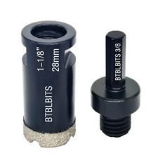 1-1/8 Diamond Core Drill Bit Hole Saw Set Cut...