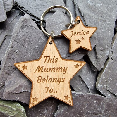 PERSONALISIERTE GESCHENKE DIESE MUMIE GEHÖRT ZUM STERN SCHLÜSSELRING MÜTTER TAG GESCHENK KINDERMÄDCHEN