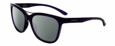 Smith Optics Cavalier-141 Cateye Polarisierte Sonnenbrillen Lila Kristall Silber