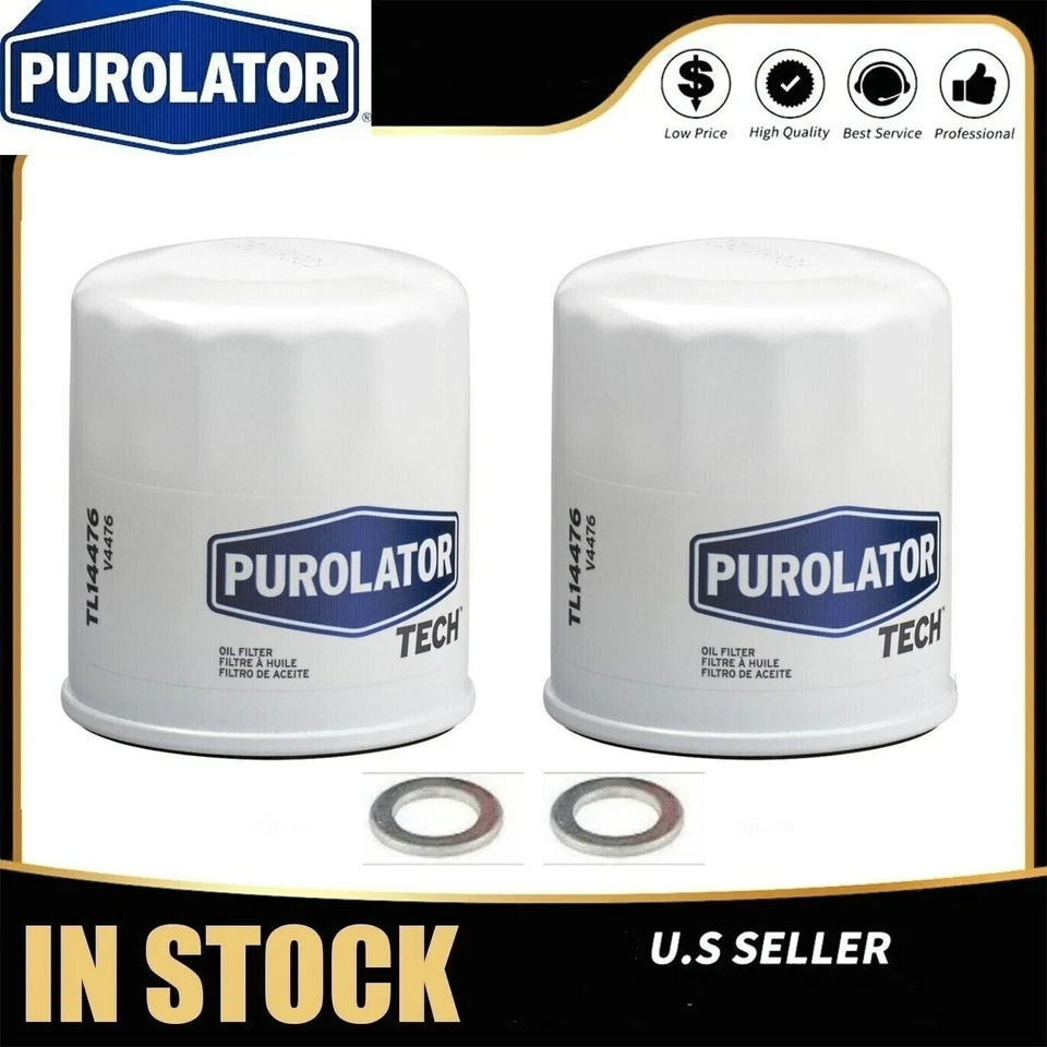 JUEGO DE 2 FILTROS DE ACEITE PUROLATOR 90915-YZZN1 PARA TOYOTA LEXUS SCION OEM Foto 2 de 4