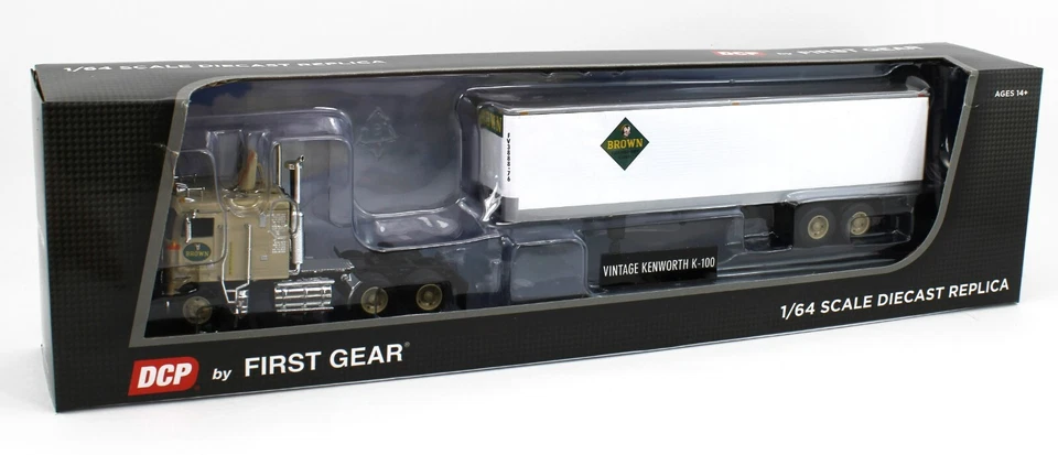 2023 DCP 1:64 *BROWN TRANSPORT CORP* Kenworth K100 COE w/40' Vintage Trailer - Image 4 of 4