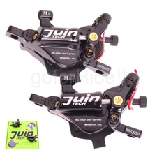 Juin M1 MTB Bike Cable actuated hydraulic Disc Brakeset 160mm Rotors Black
