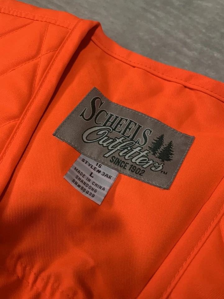 Жилет на молнии Scheels Outfitters для охоты на птиц огненно-оранжевый размер женский большой - Изображение 3 из 4