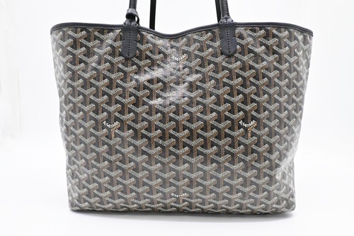 Authentic Goyard Saint Louis PM Tote Bag Black Goyardine Canvas - Picture 3 of 24