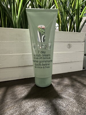 Clinique 7 Day Scrub Cream Rinse-Off Formula - Full Size - New In Box