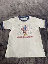 Vintage 1980  s Walt Disney World 15 Year Anniversary Ringer Shirt Adult Large
