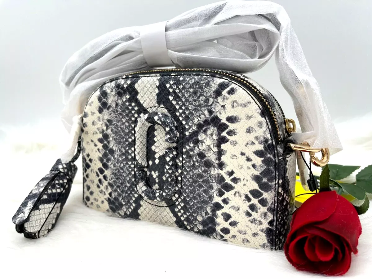 snakeskin embossed leather crossbody