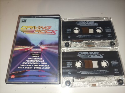 Various - Driving Rock Dual 2x Cassette TESTED FEAT Queen, Whitesnake, Chris Rea